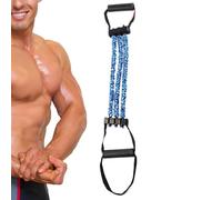 Bandas d'étirement | Étireur à Poignée Résistant | Étireur à Poignée Anti-Dérapant à 3 Trous pour Entraînement, Yoga, Maison, Gym