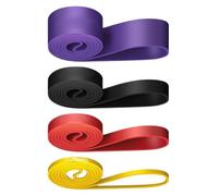 Bandas Elastiques Resistance | Set de 4 Bandes de Yoga | Ceinture d Entrainement Musculaire | pour Athlètes Débutants Voyage à Domicile Bureau Hôtel