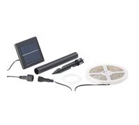 Bande à LED solaire - LUNARTEC - 180 LED 3 m - Blanc chaud - Extérieur - Autoadhésive