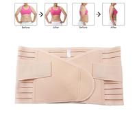 Bande abdominale post-partum en polyester, bande abdominale, ceinture de soutien, body shaper pour femmes, couleur peau XL
