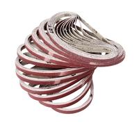 Bande Abrasive 10 pièces bande Abrasive Abrasive grain 40-600 ponceuse meuleuse ceinture for perceuse meulage outil de polissage 9 * 533mm.(150)