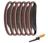 Bande Abrasive 10 x 330 mm - Ensemble de 30 Bandes avec 5 grains (40/60/80/120/180/240) pour Ponceuses à Bande, Idéal pour le Ponçage, l’Élimination de Peinture et de Rouille ponçage 80 bosch