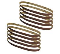 Bande abrasive 25 x 762 mm, papier de verre 1 x 30 pouces, grain 60, 80, 120, 240, oxyde d'aluminium, 10 pièces pour le ponçage(Grit 60)