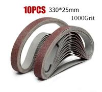 Bande Abrasive 25x330mm 10pcs 40-1000 Pour Ponceuse Bande Abrasive(1000#) | Grains 40-1000, oxyde d'aluminium, pour bois et métal, format 25x330mm, usage universel