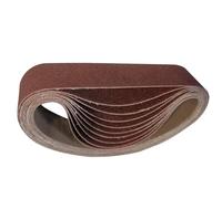 Bande Abrasive 30 x 330 mm, 10 Pièces 80 Grain Ensemble de Bandes Abrasives, Rouleau De Ponceuse Abrasive Pour Meulage, Polissage Pour une Large Utilisation Sur le Travail du Boi