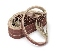Bande Abrasive 50 pièces/ensemble bandes abrasives for ponceuses 10x330mm à bande ponceuse outils abrasifs bois métal doux polissage(10pcs 100Grit)