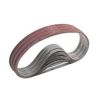 Bande abrasive 9 x 533 mm.5 sortes de gravier mixte (6X40 /80/120/180/320).Ensemble de Bandes Abrasives,pour ponceuses à bande, métal,bois,polissage (30 pièces) FEIHU