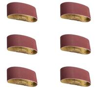 Bande abrasive de qualité professionnelle de 5,1 x 61 cm avec oxydes d'aluminium à retrait rapide pour la finition du bois et les surfaces complexes Bande de ponçage en oxydes d'aluminium