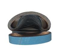 Bande abrasive, Jeu de bandes abrasives 686x50mm, grain d'oxyde d'aluminium 40-120, 5 pièces for ponceuse à bande(40)