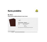 Bande abrasive Klingspor - 268918 - FEUILLES DE TOILE P 36 KL375J /50pcs.