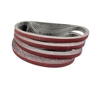 Bande Abrasive Limeuse pour Bois et Métaux 13 mm x 454 mm - Lot de 40 bandes, grains assortis (10x P40, P60, P80, P120)