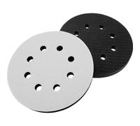 Bande Abrasive Lot de 2 tampons d'interface 5 pouces 8 trous crochet et boucle coussinets éponge doux for disque ponçage ponceuse orbitale 125 mm