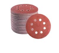 Bande Abrasive Lot de 20 disques abrasifs ronds 5 pouces, 125 mm, 8 trous, avec crochet et boucle, grain 40-2000(320)