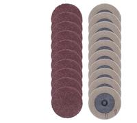 Bande Abrasive Lot de 25 disques ponçage 50 mm/25 mm for plaque polissage, disque papier abrasif 1 à 2 pouces, meule meulage 24 36 60 80 100 120 320 grains(25pc 80Grit,1inch)