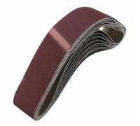 Bande Abrasive Lot de 5 bandes abrasives for ponceuse à bois, grain 60/80/100/120/150/180/240/320/400/600/800/1000, oxyde d'aluminium 50 x 686 mm(180 Grit)