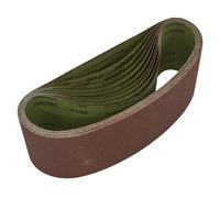 Bande Abrasive Sealey 100 X 610Mm 100Grains - Paquet De 10 Wsb61100