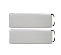 Bande adhésive anti-rayures pour carrosserie de voiture, protection latérale de porte en fer magnétique, Anti-collision décorative D'aération latérale de voiture Garniture(White 2PCS)