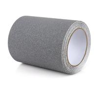 Bande adhésive antidérapante de 15 cm - Gris - Pour échelles, marchepieds et escaliers - Aide au remplacement autocollant des ongles pour animaux de compagnie