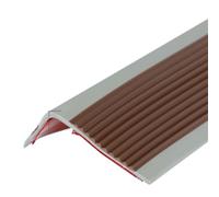 Bande adhésive antidérapante for Bord d'escalier, Bande de Garniture de Bord de Marche en Forme de L, Bande de Protection de Bord d'angle de Meubles de sécurité for Marche(Coffee)