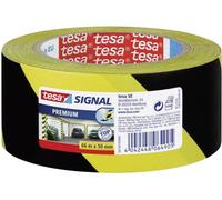 Bande adhésive de marquage tesa® SIGNAL tesa 58130-00000-01 jaune, noir (L x l) 66 m x 50 mm caoutchouc 1 pc(s)