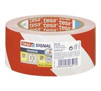Tesa Sécuriser Ruban adhésif de signalisation PVC Rouge/Blanc 66m x 50mm 58131-00000-00