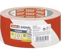Bande adhésive de marquage tesa® SIGNAL tesa 58131-00000-01 rouge, blanc (L x l) 66 m x 50 mm caoutchouc 1 pc(s)