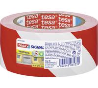 Bande adhésive de marquage tesa® SIGNAL tesa 58134-00000-00 rouge, blanc (L x l) 66 m x 50 mm acrylate 1 pc(s)
