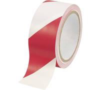 Bande adhésive de marquage TOOLCRAFT WT-WR 1564135 rouge, blanc (L x l) 18 m x 48 mm