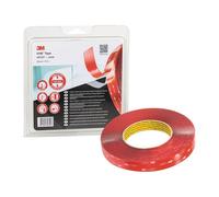 Bande adhésive de montage VHB Tape 4910F transparent longueur 11 m largeur 19 mm rouleau 3M