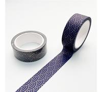 Bande Adhésive Décorative Rétro Dorée Pour Scrapbooking, 1.5cm X 7m, Papeterie Autocollante Pour Masquage, Géométrie, Washi