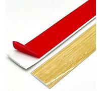 Bande adhésive for revêtement de sol, jointure transition 1-10 m, profilé bordure porte en vinyle, séparateur plat for joints stratifié(D,10m(32.81ft) W7.6cm)