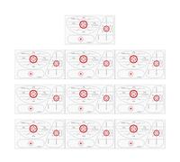 Bande Adhésive Golf - 10 Feuilles Guides de Frappe, Autocollants Face de Club, Ruban Lester pour Poids Swing | Aide Entraînement au Driver pour Femmes Ados Athlètes Intérieur Extérieur Sports