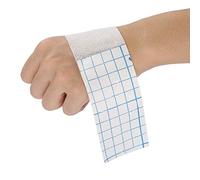 Bande Adhésive Pansement, Bandage Autoadhésif Médicale, Bandage Auto-Adhésif Flexible, 10 M x 5 cm, Blanc, Non Tissé Respirant
