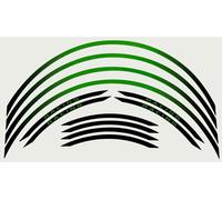 Bande adhésive pour jantes de moto, Wheel Rim, kit de montage, vert Kawasaki