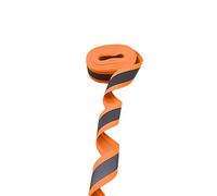 Bande adhésive réfléchissante haute visibilité argentée à coudre sur tissu de sécurité, sangle de finition décorative, bande de sécurité - 15 mm x 10 mètres (orange)