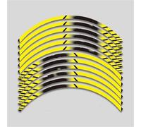 Bande Adhésive Réfléchissante Jante Roue Moto 17 Pouces Compatible avec Toutes Les pour CBR400RR(Style 1)