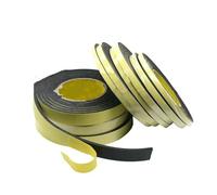 Bande adhésive simple face en mousse de caoutchouc éponge imperméable pour joint de porte et fenêtre, 3 m/5 m x 8 mm x 1 mm, 5 mm, 5 m