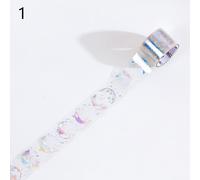 Bande Adhésive Washi Pour Journal En Pet, 1 Rouleau, Paillettes Transparentes, Étiquette Papillon De Montagne, Papeterie Adhésive Japonaise, Pour Bricolage