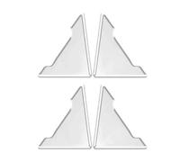 Bande Anti-Rayure Porte Housse De Protection d'angle Décorative Porte 2/4 Pièces en Silicone Contre Les Chocs Autocollant Choc(4pcs Transparent)