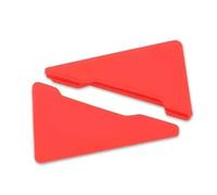 Bande Anti-Rayure Porte Housse De Protection d'angle Décorative Porte 2/4 Pièces en Silicone Contre Les Chocs Autocollant Choc(2pcs Red)