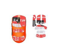 Bande antidérapante compatible avec Fnatic x Lamzu Maya X, autocollant antidérapant pour LAMZU Maya X, couverture complète, style imprimé (rouge)