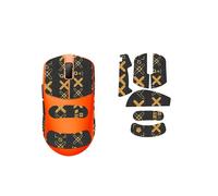 Bande antidérapante compatible avec Fnatic x Lamzu Maya X, autocollant antidérapant pour LAMZU Maya X, couverture complète, style imprimé (noir doré)