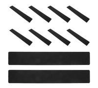 Bande Antidérapante en PVC pour Marches D’escalier 10 Pièces Noir | Surface Mate Grainée, sans Résidu, pour Marches de Porche, Escaliers en Spirale, Zones Fréquentées