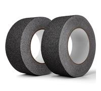 Bande Antidérapante Escalier 10 mètres x 5cm x2 ✮MARQUE FRANCAISE✮ Lot de 2 Rubans Anti Dérapant Escalier Exterieur Interieur Antidérapant Noir Tape Bande Antiderapante Adhesive Ruban ✯GARANTIE À VIE✯