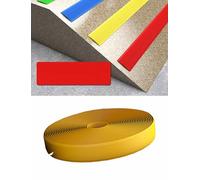 Bande antidérapante imperméable en PVC, auto-adhésive, for marches d'escalier intérieures et extérieures, bordure de rampe, adhérence sur bois et béton.(Yellow,32.8ft x 4cm)