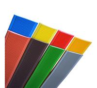 Bande antidérapante imperméable, flûte de garniture de bord de porte d'entrée, Extra large 10cm, bande de Transition de seuil en PVC(Orange-red-100MM width,15m)