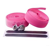 Bande antidérapante pour guidon de vélo de route avec EVA respirant, design perforé et motif texturé pour une meilleure adhérence et absorption de la transpiration (rose)