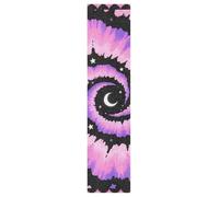 Bande antidérapante pour skateboard Motif spirale Violet/noir 111,8 x 25,4 cm