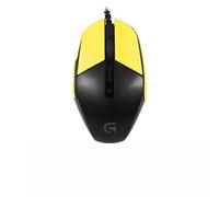 Bande antidérapante pour souris de jeu Logitech G302 G303, résistante à la transpiration, housse de protection, jaune