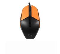 Bande antidérapante pour souris de jeu Logitech G302 G303, résistante à la transpiration, housse de protection, orange